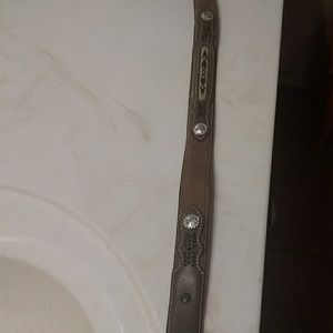 Boys western brown belt